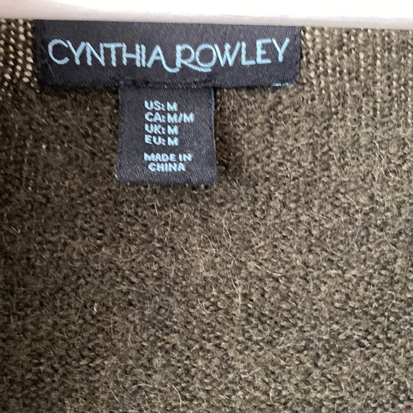 Olive green oversized knit top - Picture 3 of 3